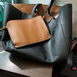 Tommy Bahama large black tote